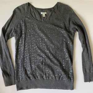 Old navy gray sequined sweater